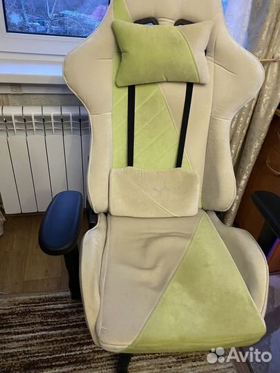 Кресло игровое Zombie viking X Fabric зеленый бу