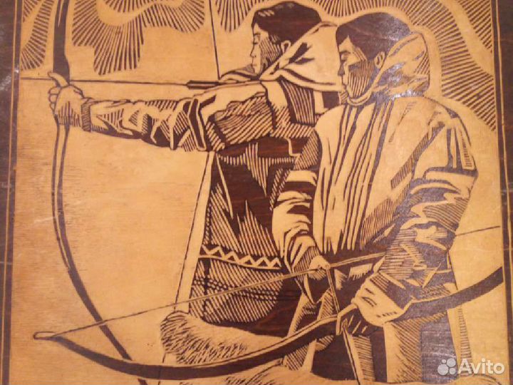 Резьба по дереву СССР 1982 год. Цена за 2шт