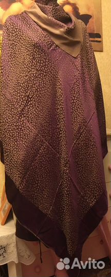 Большой двусторонний шелковый платок