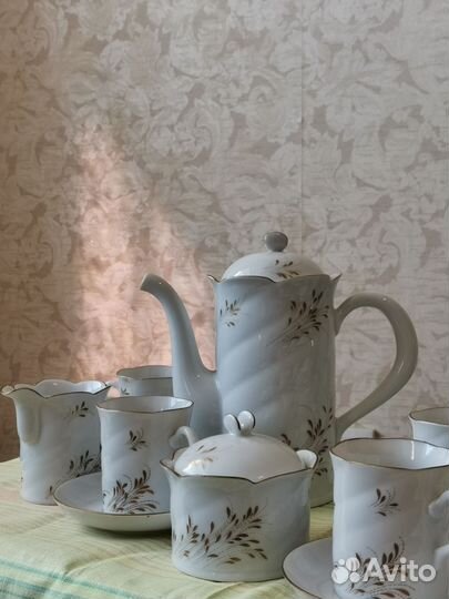 Кофейный сервиз гдр (freiberger porzellan)