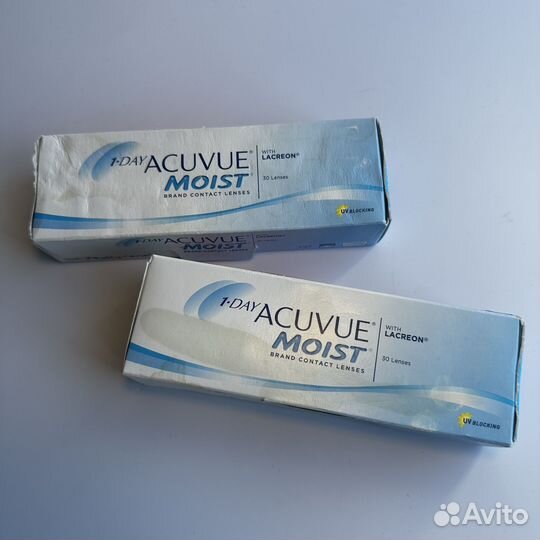 Линзы acuvue moist (минус 1)