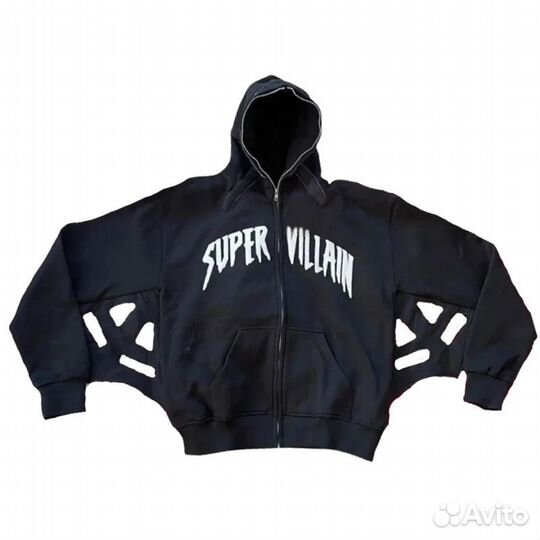 Зип худи с паутиной opium Rick Owens style