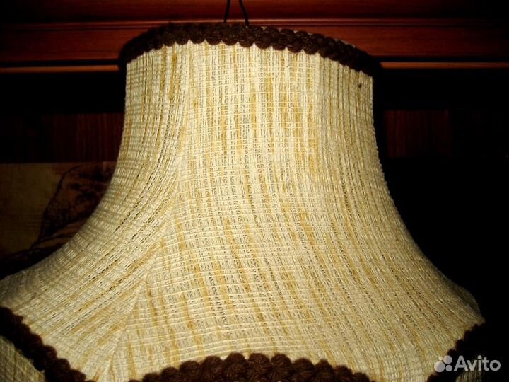 Абажур плетеный бу