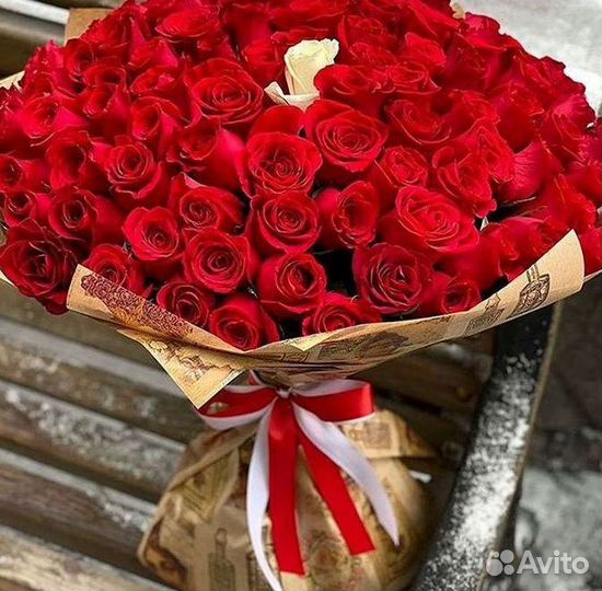 Розы Эквадор Метровые 100 см доставка Москва