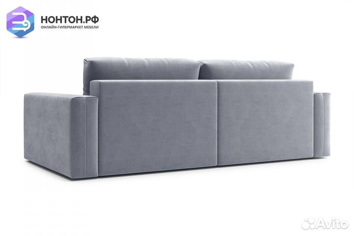 Диван угловой тик-так Монарх серый