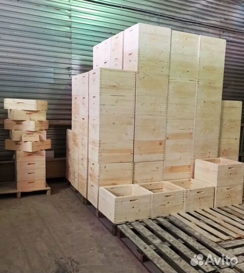 Улей деревянный облегченный в шип, рамки