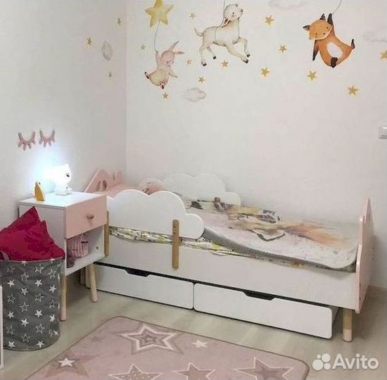 Детская кровать с бортиками