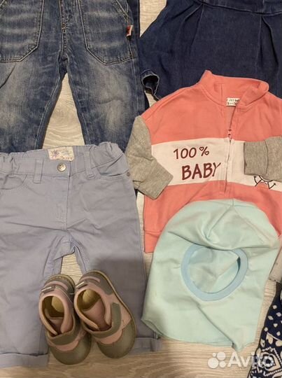 Пакетом на 9-24 мес 12 штук и ботиночки ) отл.сост