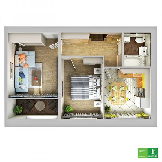 2-к. квартира, 51,7 м², 9/11 эт.