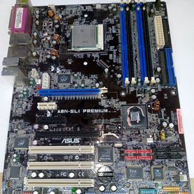 Материнская плата Asus A8N-SLI Premium + проц AMD