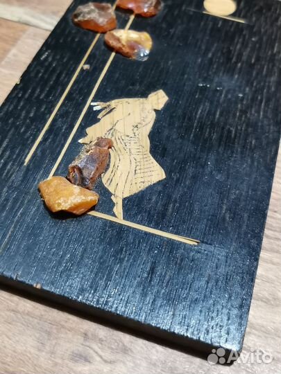 Панно картина деревянная инструстация резьба СССР