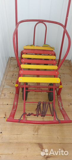 Детские санки с колесами