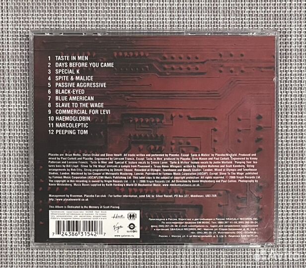 Placebo - Black Market Music CD Rus