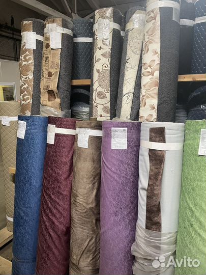 Ткань мебельная велюр жаккард замш