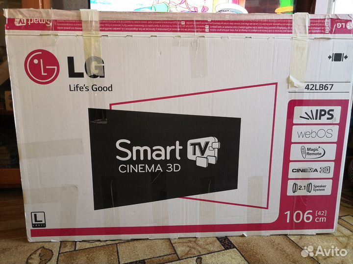 Телевизор SMART tv LG42LB673V