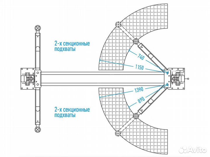 Подъемник двухстоечный