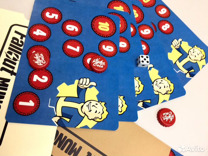 Счетчик очков А5 для Манчкин munchkin Fallout