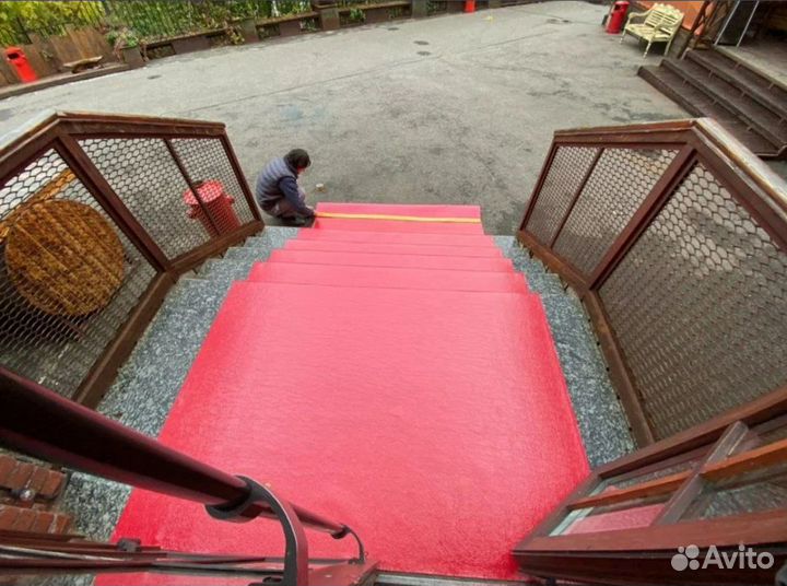 Красная Ковровая Дорожка на мероприятия (монтаж и