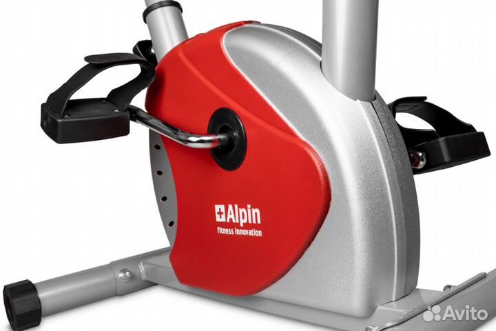 Домашний велотренажер для дома Alpin красный