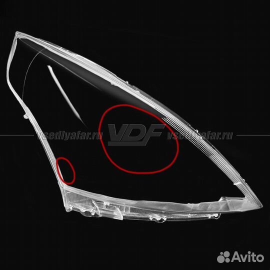 Уцененное стекло для фары Nissan Teana J32 (2011-2