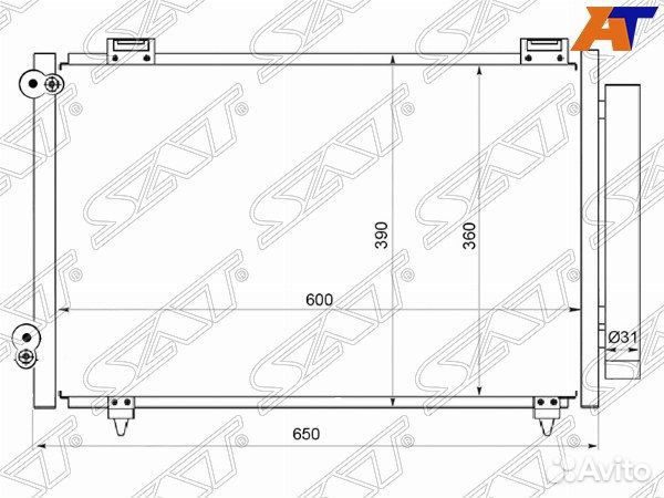 Радиатор кондиционера toyota corolla spacio