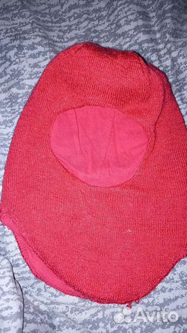 Шапка шлем шерсть р-р 50-52 унисекс весна