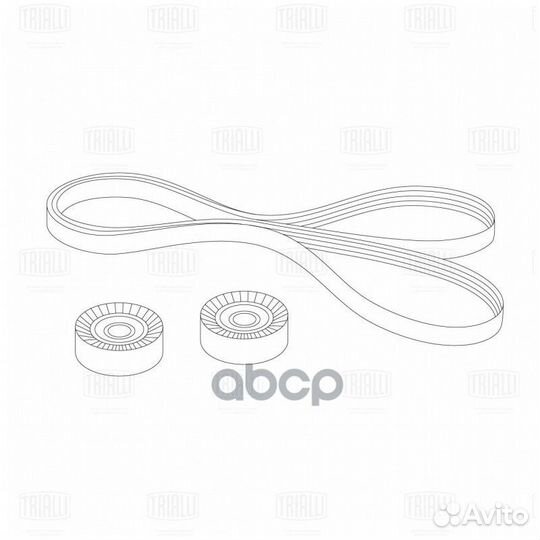 Комплект ремня приводного Лада Ларгус (12) /Log