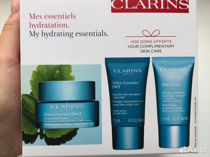Clarins hydra-essentiel набор