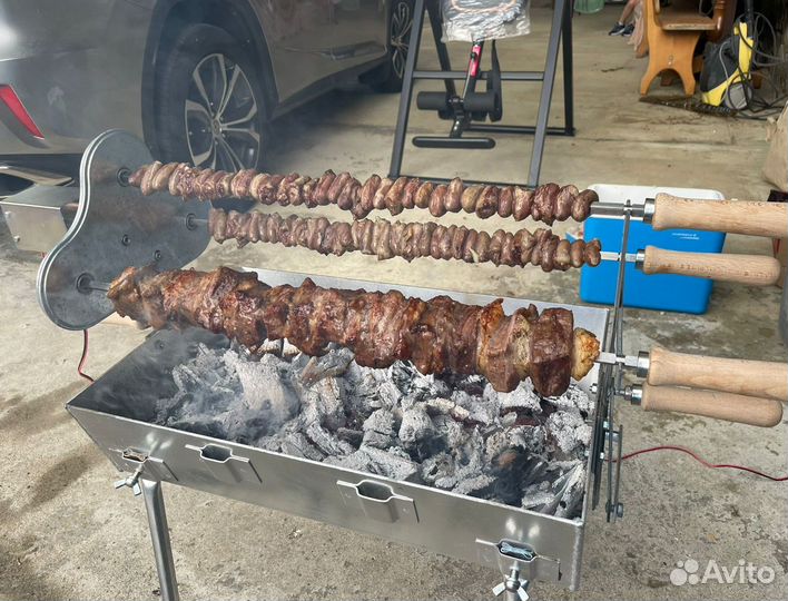 Мангал с электроприводом