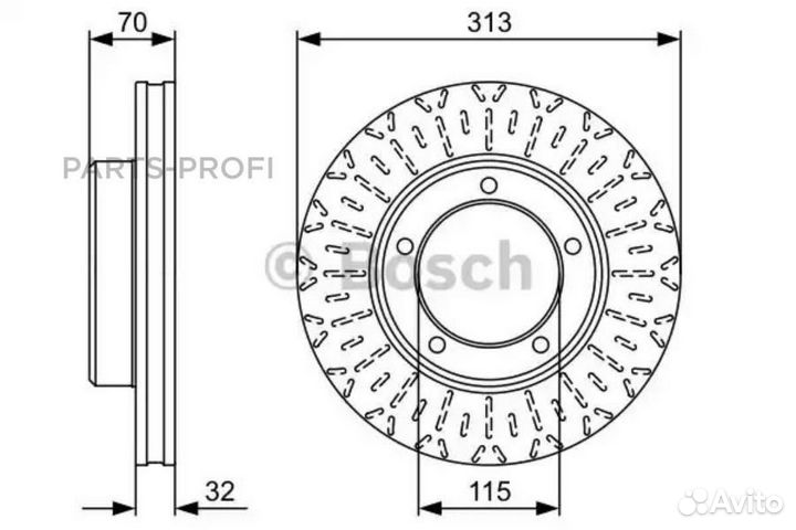 Bosch 0986479567 Диск тормозной