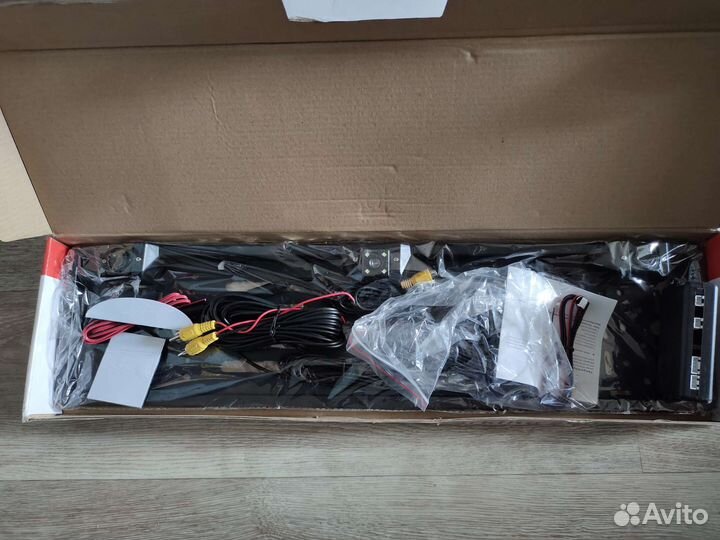 Рамка для гос номера с камерой и санарами