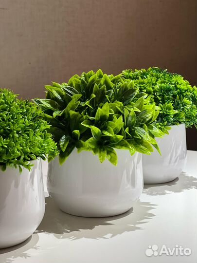 Искусственные растения цветы в горшках цена за 1шт