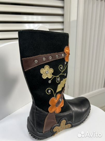Сапоги демисезонные zebra для девочки 28