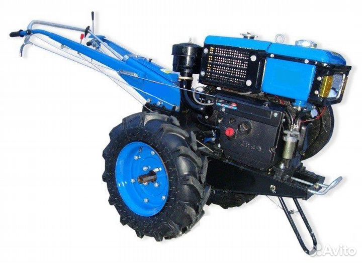 Мотоблок дизельный жидкостное охл. 10 л.с. дв R190