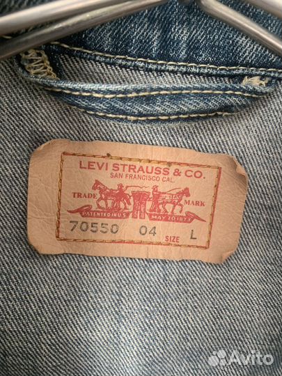 Джинсовая куртка levis 50