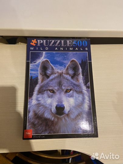 Пазлы hatber волк 500 деталей