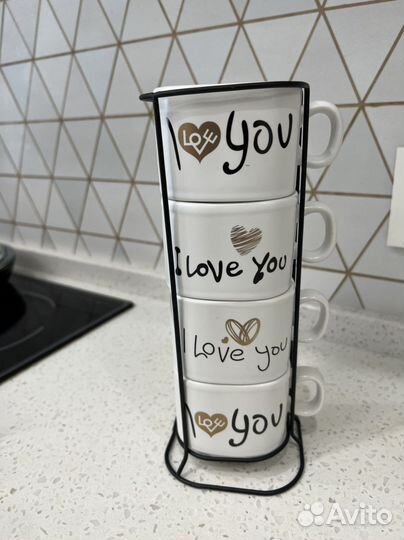 Набор чашек на подставке