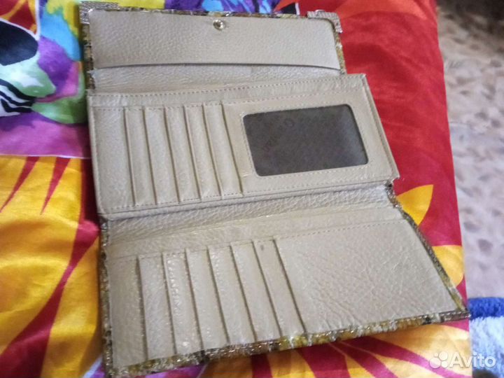 Кошелек женский натуральная кожа бу