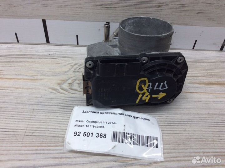 Заслонка дроссельная электрическая Nissan Qashqai