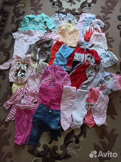 Вещи и обувь пакетом на девочку размер 68-74