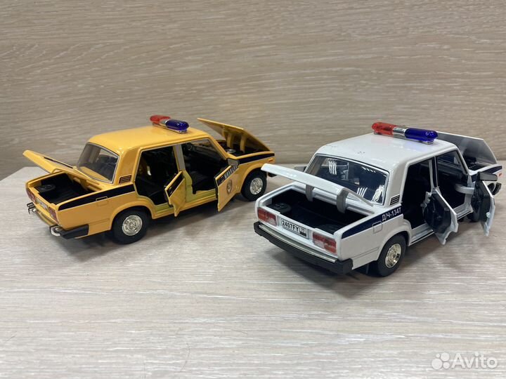 Модель автомобиля жигули спецслужбы 1:24