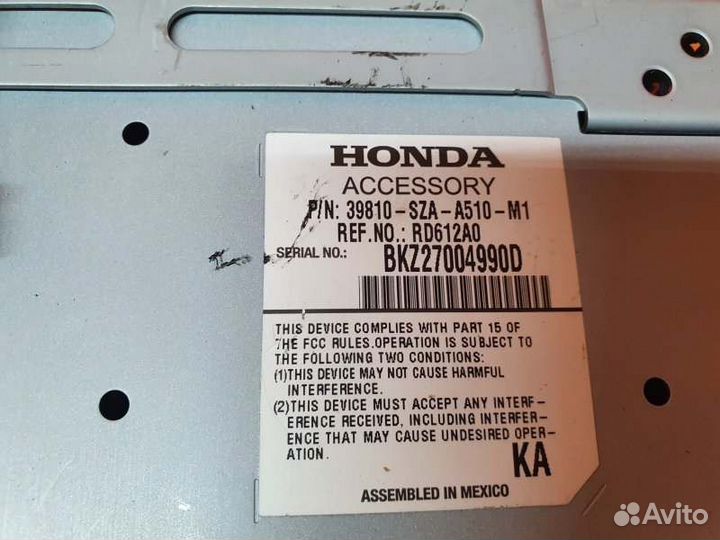 Дисплей информационный Honda Pilot 2 3.5 2012