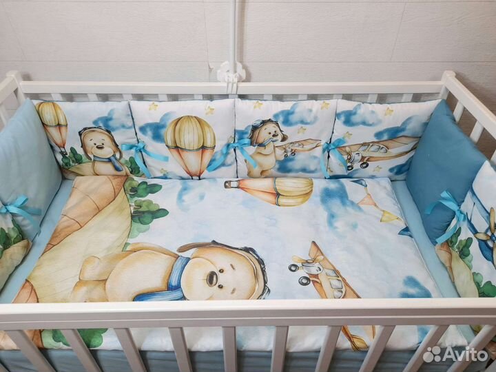 Бортики в детскую кроватку