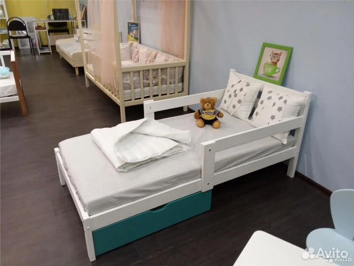 Детская кровать Софа с двумя бортами