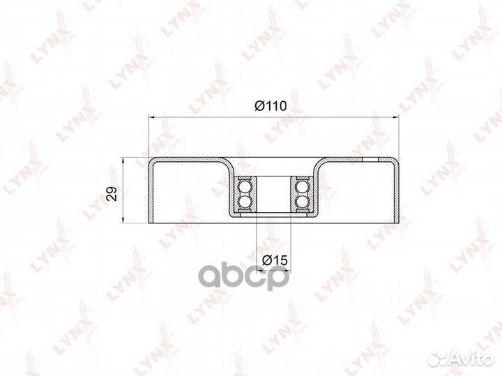 Ролик натяжителя поликлин.ремня mercedes-benz C