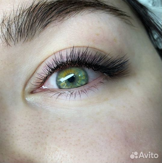 Наращивание и ламинирование ресниц,оформление бров