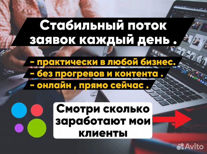 Настрою поток заявок в ваш бизнес 24/7