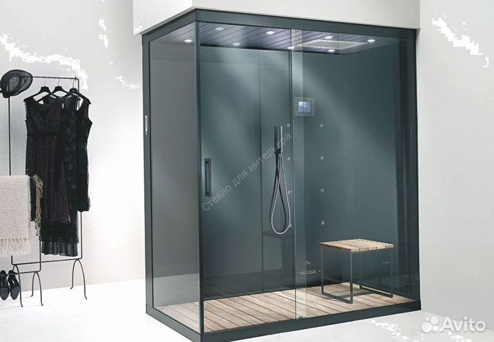 Стеклянные душевые перегородки