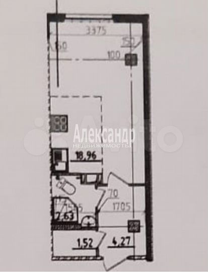 Квартира-студия, 27 м², 9/16 эт.