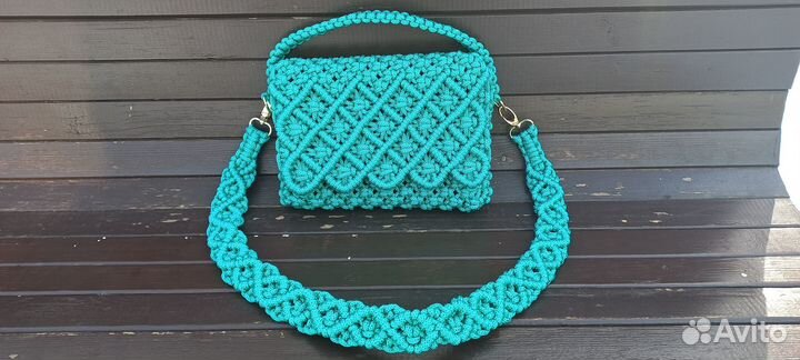 Сумка в технике макраме